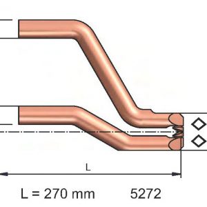 Armpaare für X-Zange 8678T gekröpft L=270mm